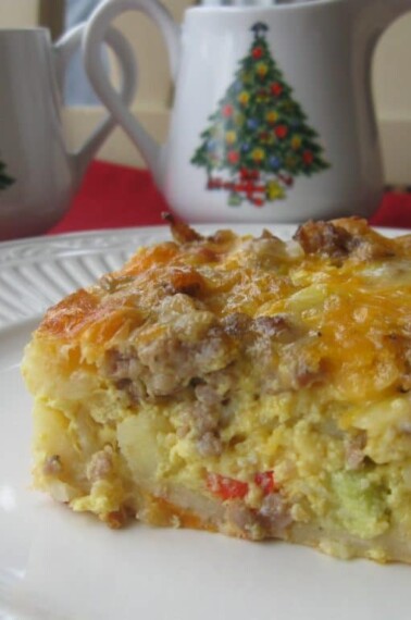 This breakfast casserole is the perfect Christmas morning meal!