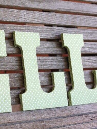 How To Make Pottery Barn Knock Off Fabric Covered Letters