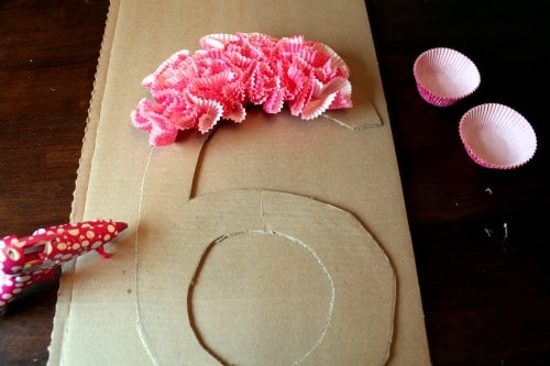 How To Make A Cupcake Wrapper Door Number