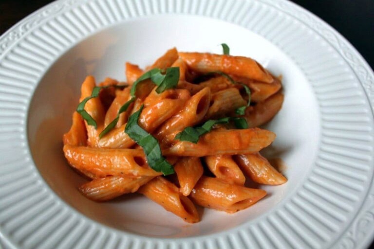 Pasta with Tomato Cream Sauce Recipe All Things Mamma