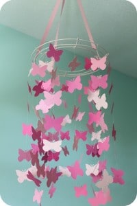 How-To Make A Butterfly Mobile - All Things Mamma