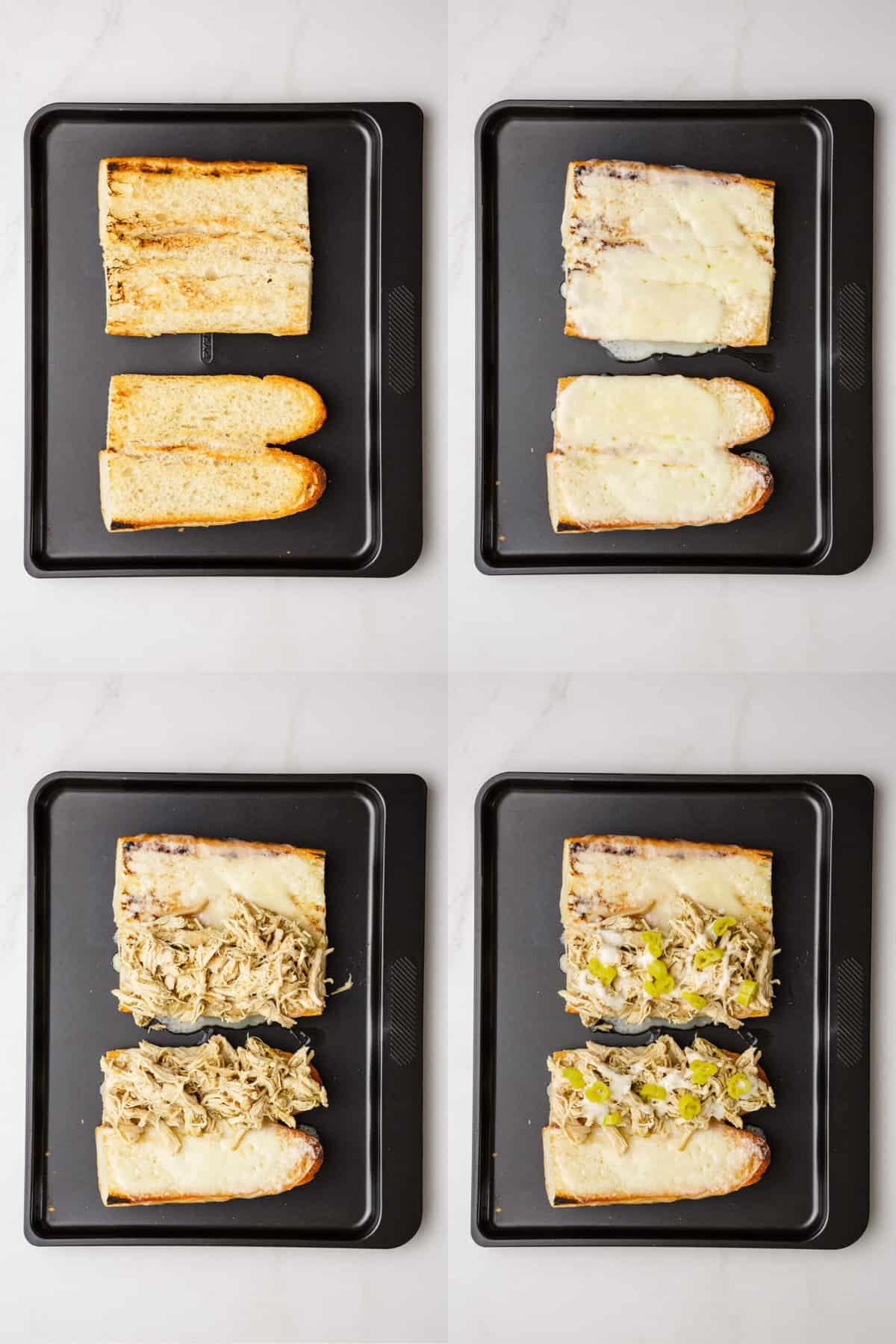 steps to assemble italian chicken sandwich