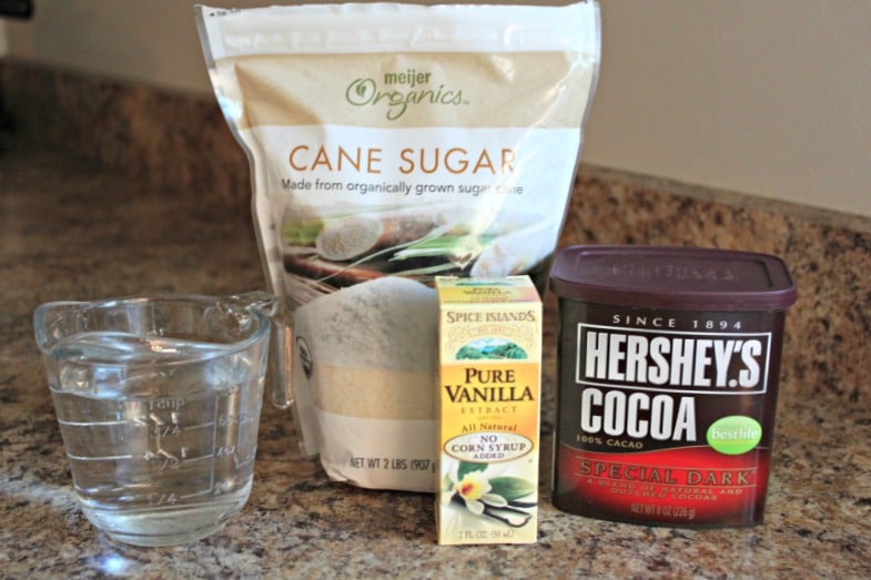 homemade chocolate syrup ingredients