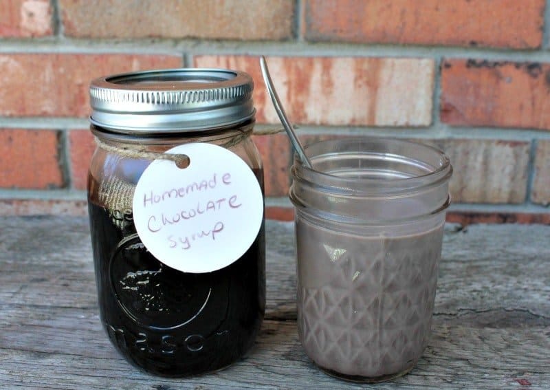 Homemade, all natural chocolate syrup made with only 4 ingredients! 
