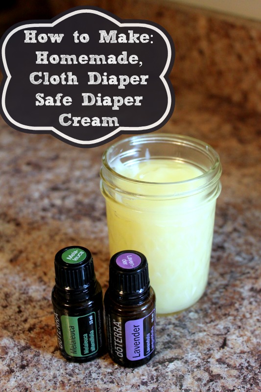 How to make homemade, cloth diaper safe diaper cream with only 3 ingredients! 