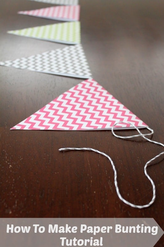 How To Make Paper Bunting - Tutorial 