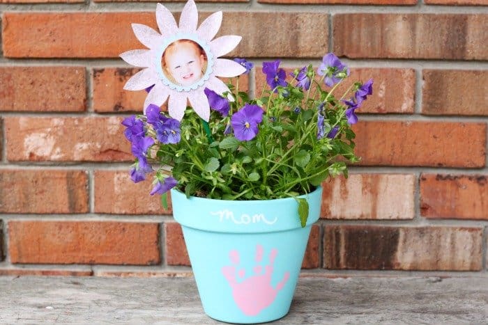 mother's day keepsake flower pot