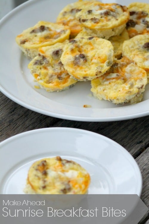 Sunrise Breakfast Bites are the perfect make ahead breakfast for busy mornings! 