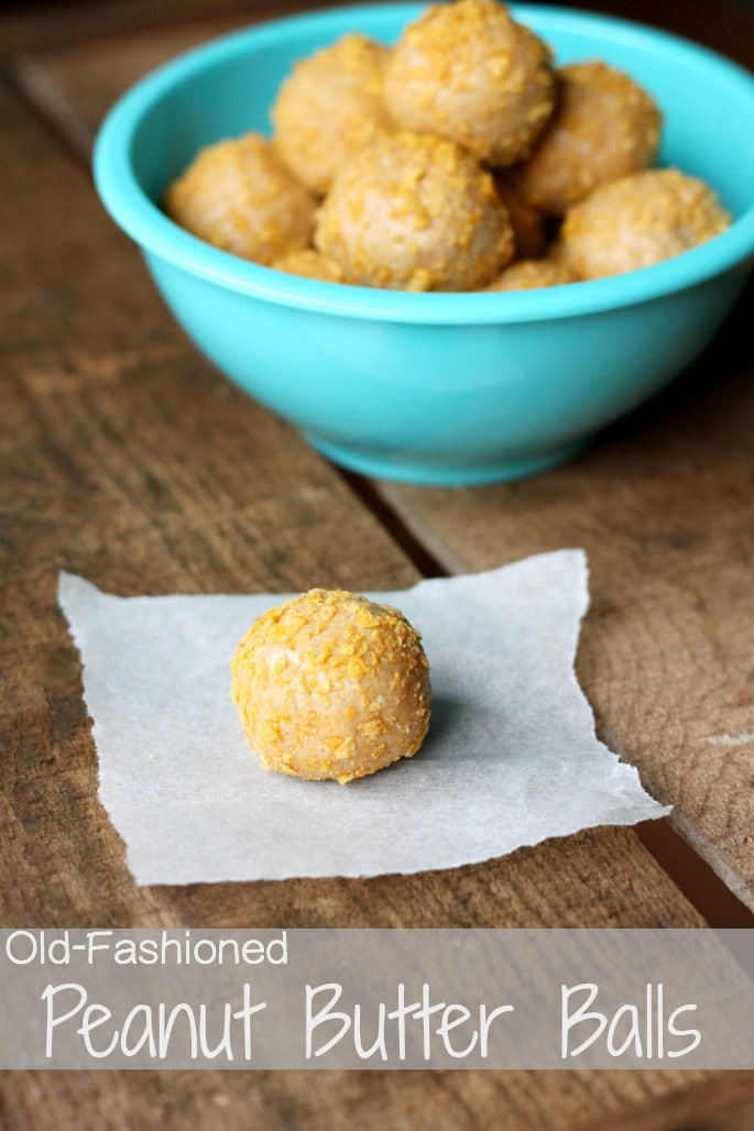 Old-Fashioned Peanut Butter Balls 