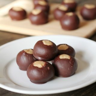 Peanut Butter and Chocolate Buckeyes