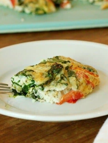 Eating healthy and delicious with this Egg White Vegetable Frittata!