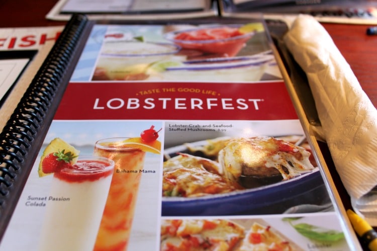 Lobsterfest Menu