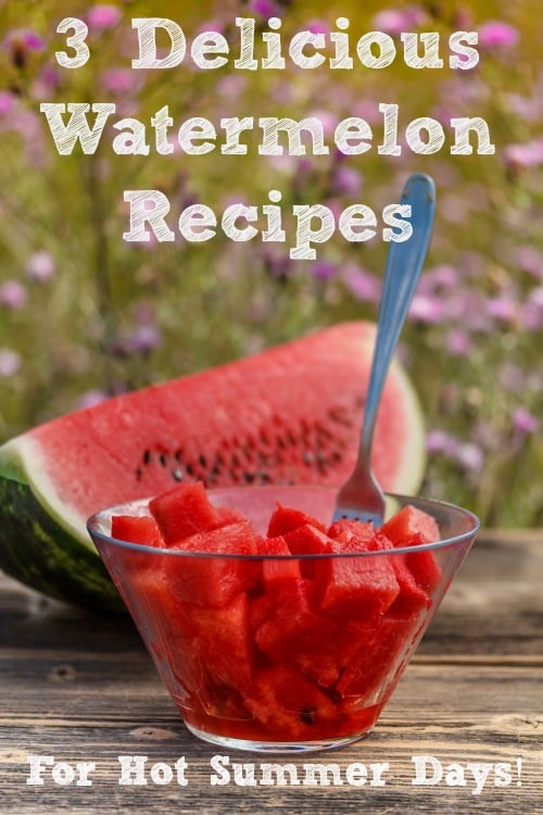 3 Watermelon recipes that are perfect for hot summer days! 