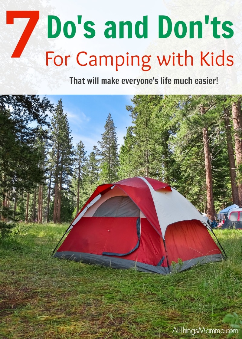 7 NoFail Tips & Tricks For Camping with Kids All Things Mamma