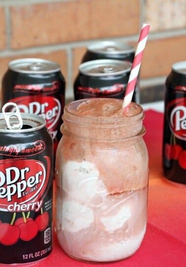 Dr Pepper Cherry Float