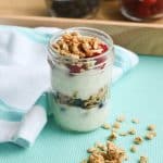 Choose to eat better this summer and make healthy snacks for your family like this Fresh Berry and Coconut Granola Yogurt Parfait!