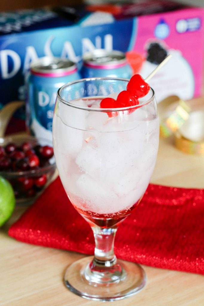 Sparkling Cranberry Lime Holiday Drinks