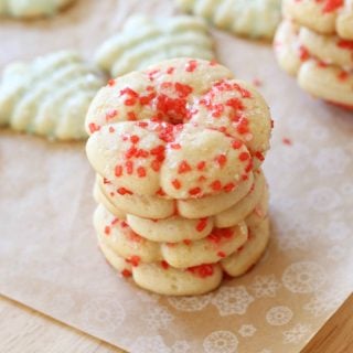 Classic Spritz Cookies are a great way to add variety to your cookie trays this year!