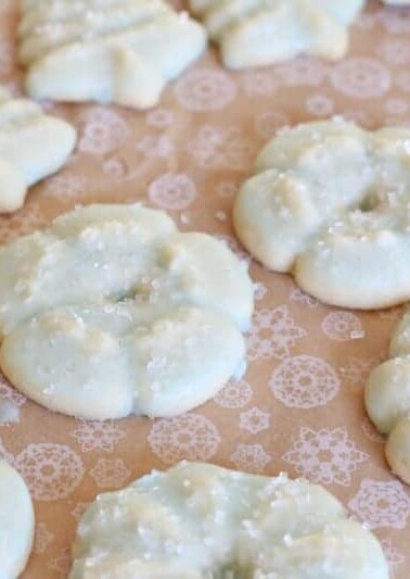 Classic Spritz Cookies are a great way to add variety to your cookie trays this year!