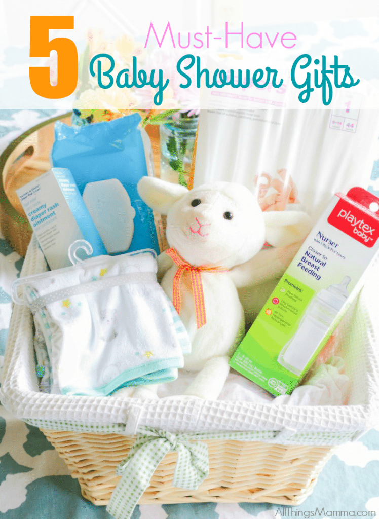 Fill a cute basket full of diaper essentials for the mom to be for a better beginning with these 5 MUST HAVE Baby Shower Gifts!