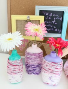 What better way to introduce recycling and "upcycling" to kids than to do some fun craft projects like this EASY DIY Recycled Bottle Flower Vase Craft?!