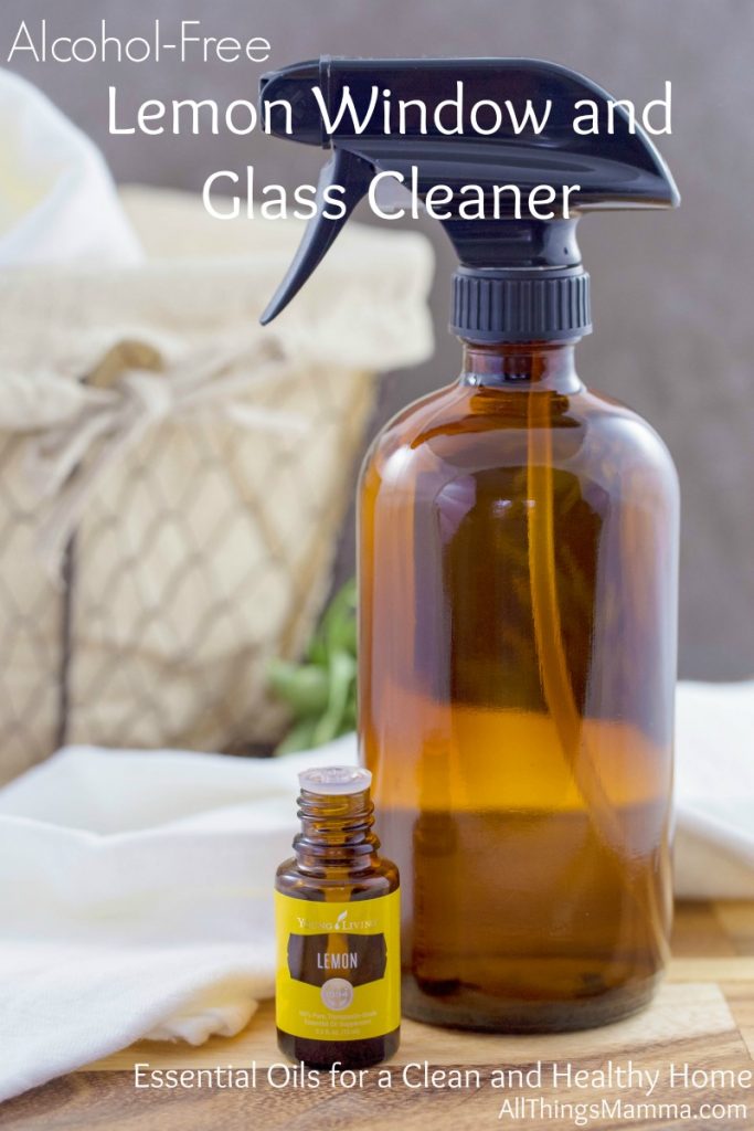 Making your own window and glass cleaner is a breeze with this 3-ingredient, all natural Alcohol-Free Lemon Window and Glass Cleaner! 