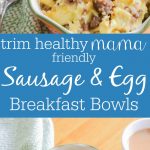 Keto Sausage &#038; Egg Breakfast Bowls