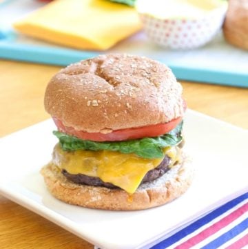 Make these All American Burgers for the Fourth of July and your backyard barbecue will be the neighborhood party of the season!