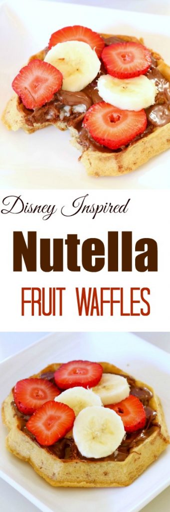 Waffles with Nutella and Fruit is the perfect easy Nutella recipe when you want something sweet and delicious. It's a winner every time!