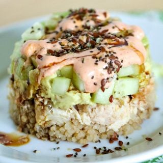 For a quick, easy and delicious meal, try these Spicy Tuna Quinoa Stacks! Full of flavor and good for you, too!