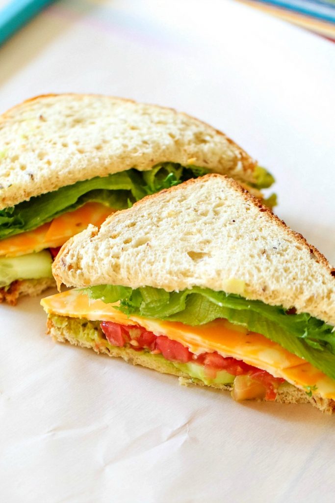 Cheese and Veggie Sandwiches