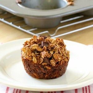 Banana Chocolate Granola Muffins