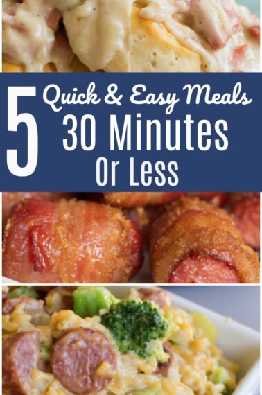 5 Easy Meals in 30 Minutes or Less