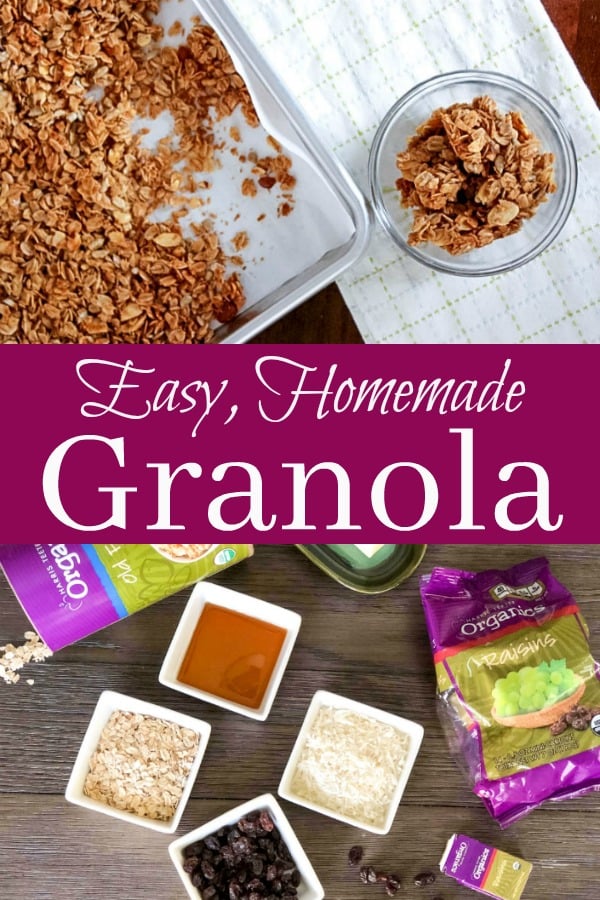 easy homemade granola recipe 