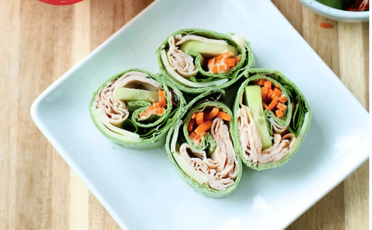 Turkey & Cheese Ranch Pinwheels Recipe - All Things Mamma