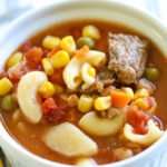 This Vegetable Soup recipe is the ultimate comfort food recipe and for good reason! It’s quick, easy and full of flavor!  The recipe was passed down from my grandmother and is a family favorite!