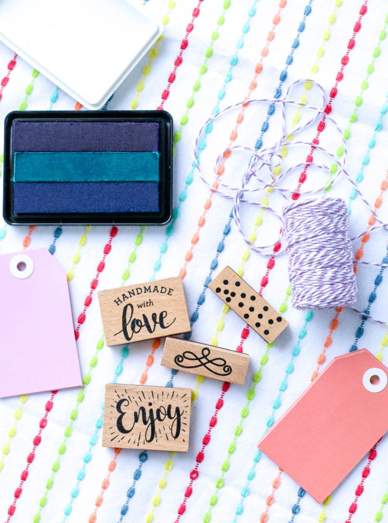 supplies needed to make DIY gift tags 