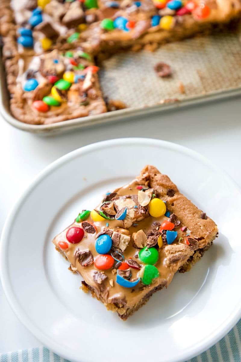 Chocolate Chip Candy Cookie Bar All Things Mamma