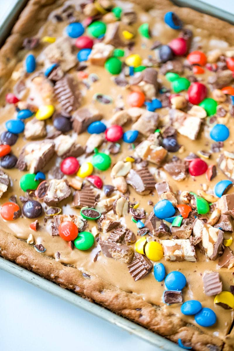 Chocolate Chip Candy Cookie Bar All Things Mamma