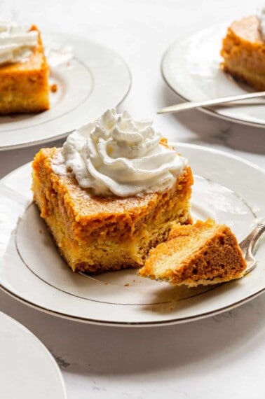 gooey butter cake on a plate