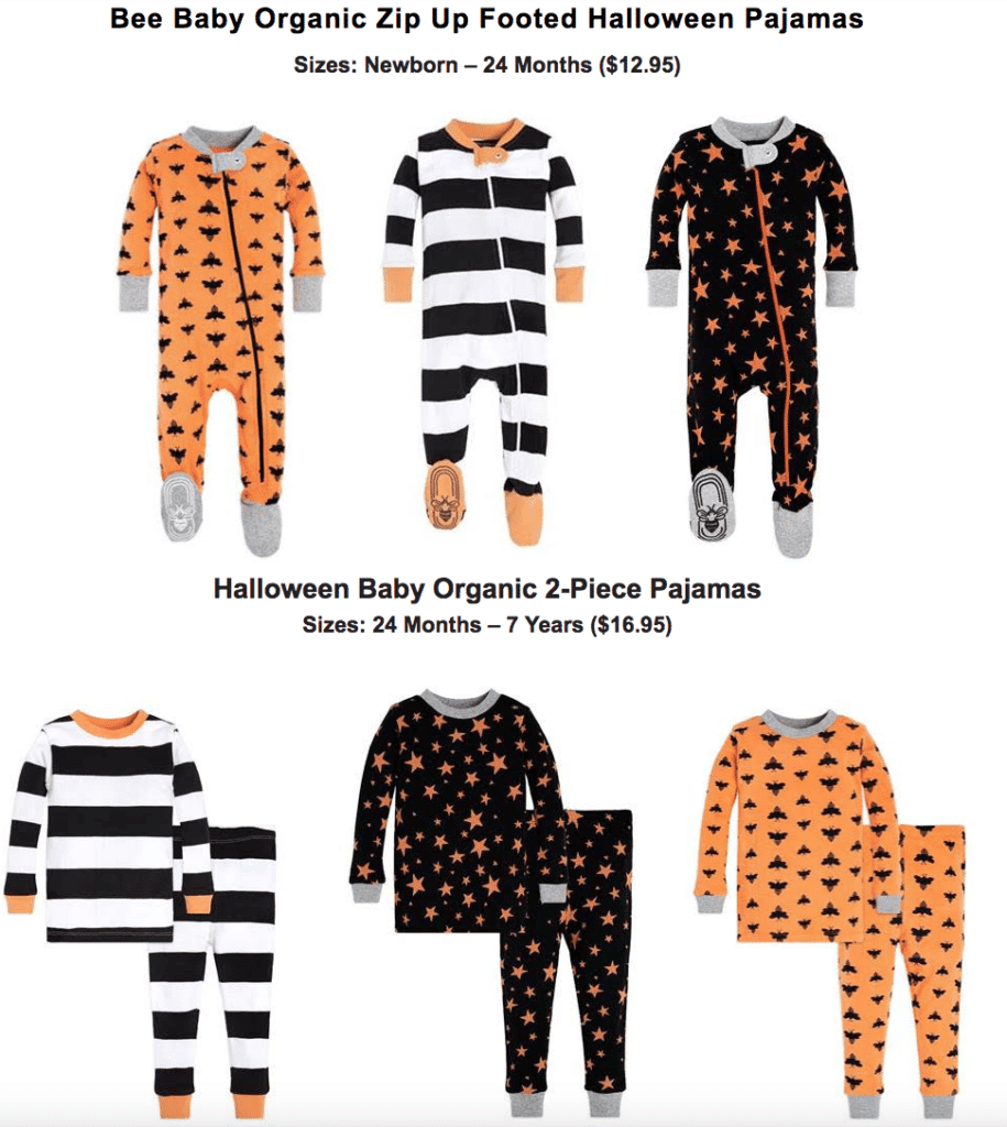 Burt’s Bees Baby + Kids NEW Halloween Jammies All Things Mamma