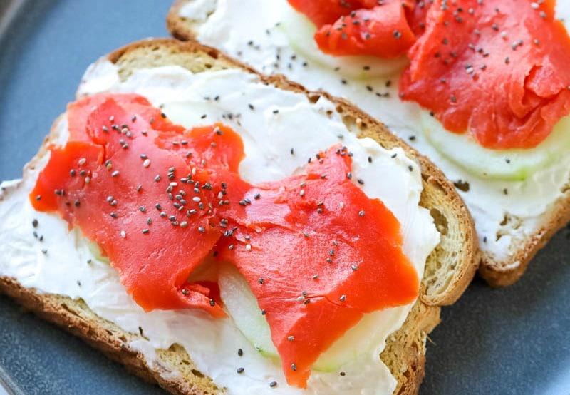 For a quick and easy cream cheese recipe that is good for you and delicious, try this Cream Cheese & Smoked Salmon Toast Recipe!