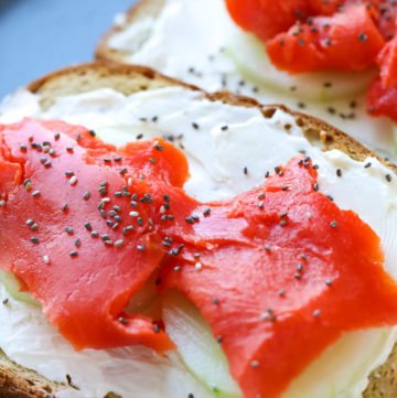 For a quick and easy cream cheese recipe that is good for you and delicious, try this Cream Cheese & Smoked Salmon Toast Recipe!