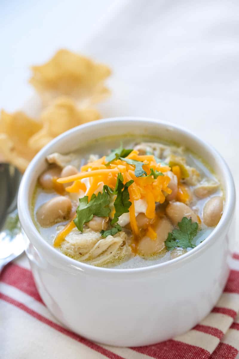 white chicken chili with beans 
