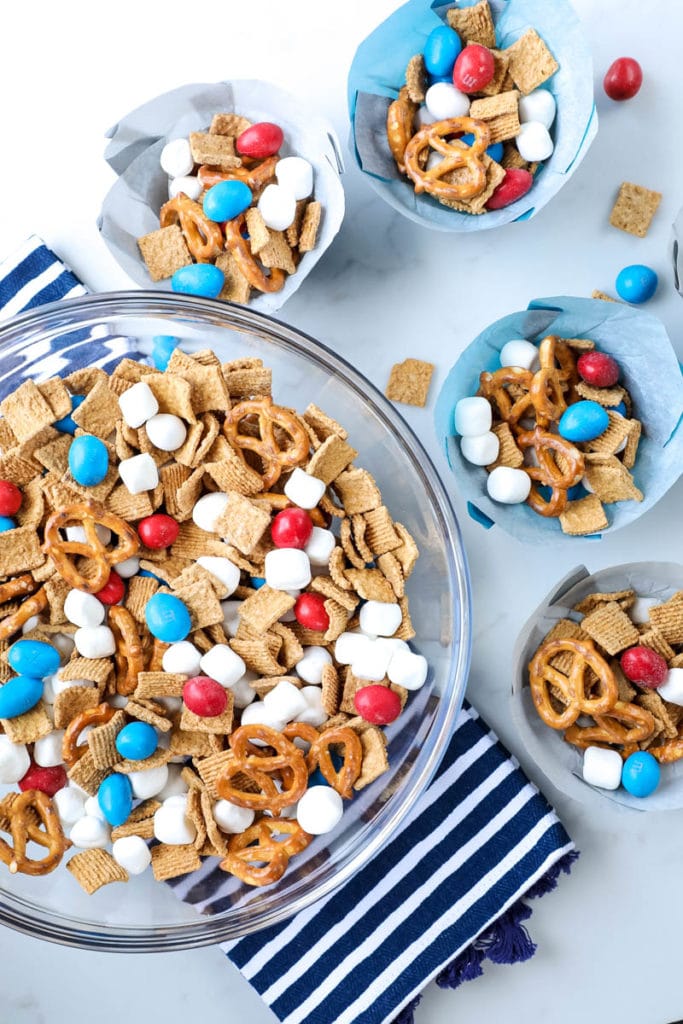 Red White and Blue Trail Mix