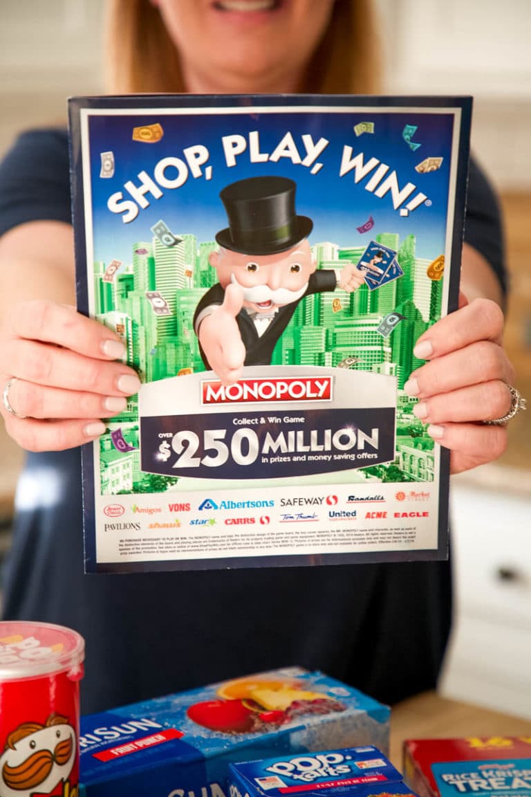 SHOP, PLAY, WIN!® Collect & Win Game featuring MONOPOLY All Things Mamma