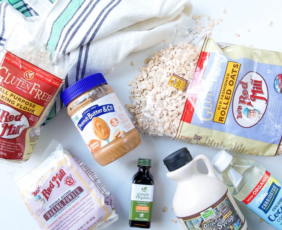 ingredients for oatmeal bars 