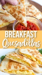 Quick & Easy Breakfast Quesadillas - All Things Mamma