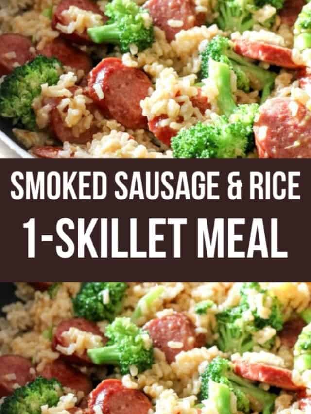 Smoked Sausage & Rice One Skillet All Things Mamma