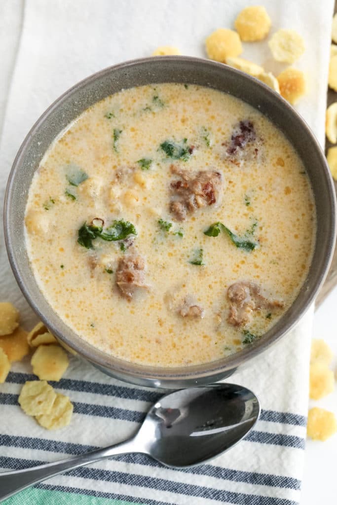 Low Carb Keto Zuppa Toscana Soup - All Things Mamma